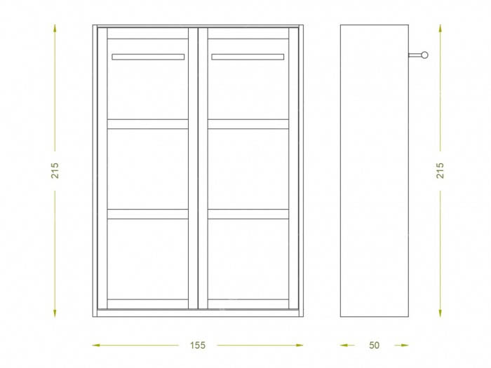  تخت خواب تاشو دو نفره Zv501 